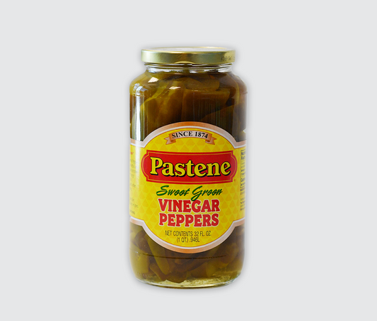 Sweet Green Vinegar Peppers
